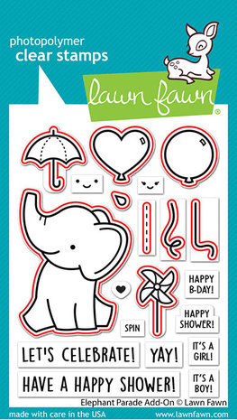 Lawn Fawn Elephant Parade Add-On Dies (LF3068)