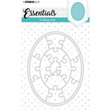 Studio Light Essentials Snijmal Small shape oval puzzle (STENCILSL386)*
