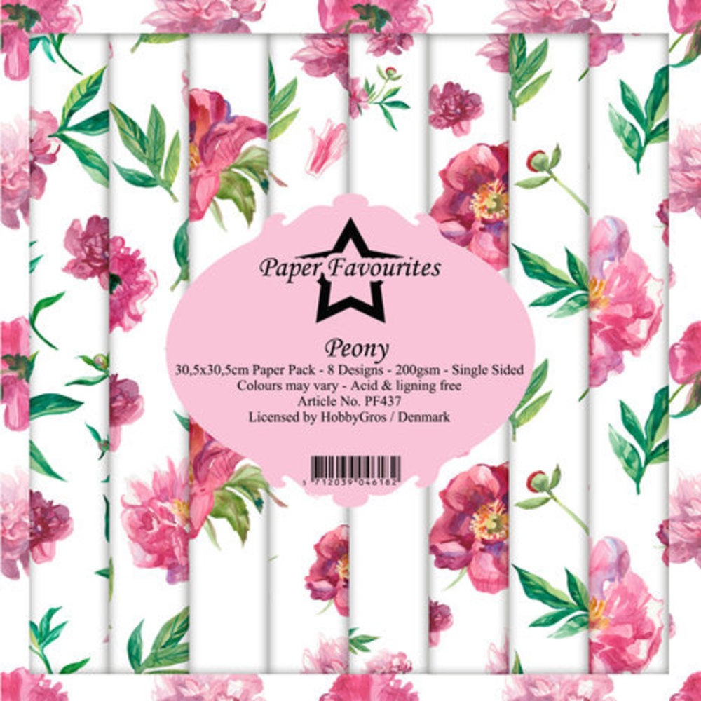 Paper Favourites Peony 12x12 Inch Paper Pack (PF437)