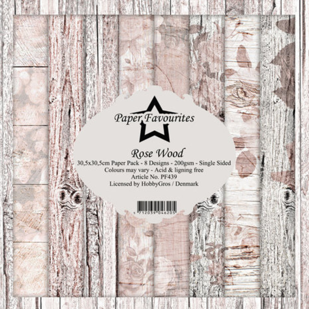 Paper Favourites Rose Wood 12x12 Inch Paper Pack (PF439)