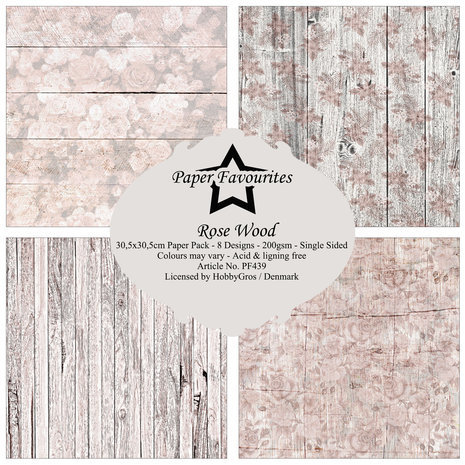 Paper Favourites Rose Wood 12x12 Inch Paper Pack (PF439)