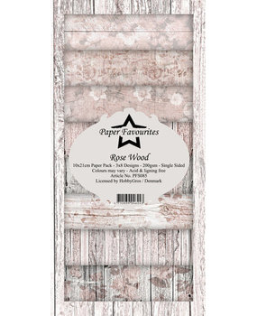 Paper Favourites Rose Wood Slimline Paper Pack (PFS085)