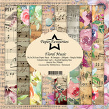 Paper Favourites Floral Music 12x12 Inch Paper Pack (PF440)