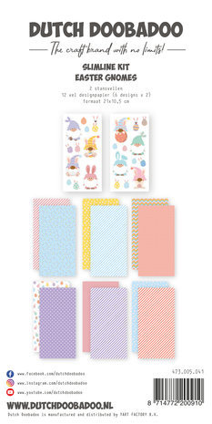 Dutch Doobadoo Crafty Paper Slimline Easter Gnomes (473.005.041) Dutch Doobadoo Crafty Paper Slimline Easter Gnomes (473.005.041)