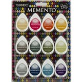 Tsukineko Memento Snow Cones Dye Ink Dew Drops Set (MD-012-300)