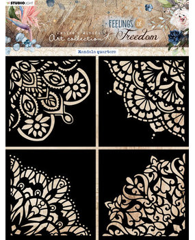 Studio Light Feelings of Freedom Masking Stencil Mandala Quarters (JMA-FOF-MASK192)