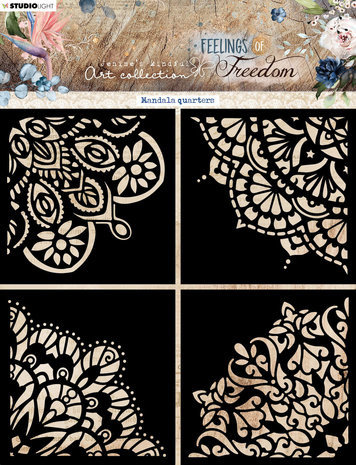 Studio Light Feelings of Freedom Masking Stencil Mandala Quarters (JMA-FOF-MASK192)