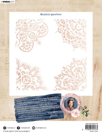 Studio Light Feelings of Freedom Masking Stencil Mandala Quarters (JMA-FOF-MASK192)