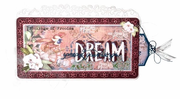 Studio Light Feelings of Freedom Masking Stencil Brocade Pattern (JMA-FOF-MASK194)