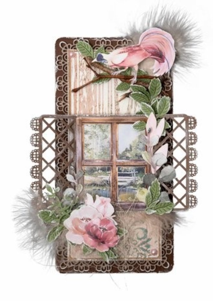 Studio Light Feelings of Freedom Masking Stencil Brocade Pattern (JMA-FOF-MASK194)