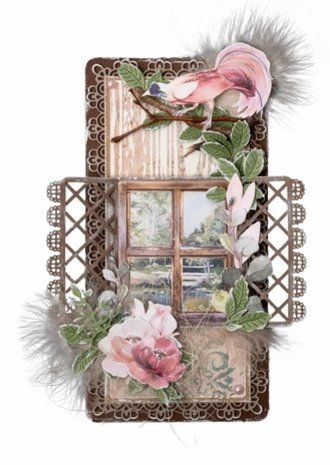 Studio Light Feelings of Freedom Masking Stencil Brocade Pattern (JMA-FOF-MASK194)