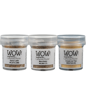 WOW! Trio's Coffee Embossing Powder Set (WOWKT073) WOW! Trio's Coffee Embossing Powder Set (WOWKT073)