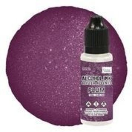 Couture Creations Alcohol Ink Glitter Accents Plum 12ml (CO728355) Couture Creations Alcohol Ink Glitter Accents Plum 12ml (CO728355)