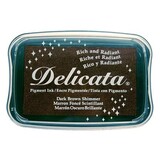 Tsukineko Delicata Dark Brown Shimmer Ink Pad (DE-000-354)