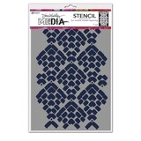 Dina Wakley MEdia Masking Stencil Mosaic Cobblestone (MDS77701)