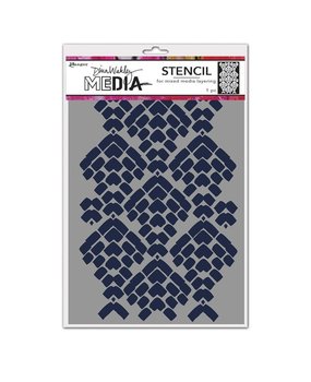 Dina Wakley MEdia Masking Stencil Mosaic Cobblestone (MDS77701) Dina Wakley MEdia Masking Stencil Mosaic Cobblestone (MDS77701)