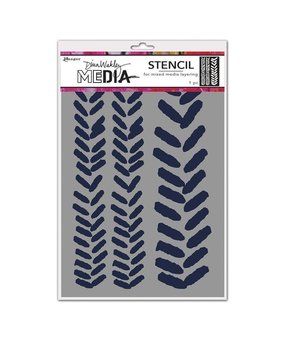 Dina Wakley MEdia Masking Stencil Angled Paint Blobs (MDS77626)