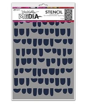 Dina Wakley MEdia Masking Stencil Bumps (MDS74847)