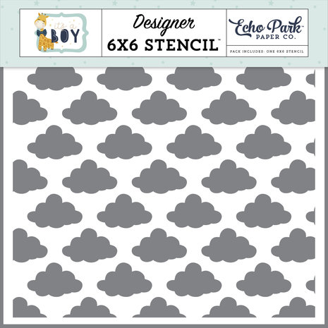 Echo Park It's A Boy Bedtime Stencil (IAB278035) Echo Park It's A Boy Bedtime Stencil (IAB278035)