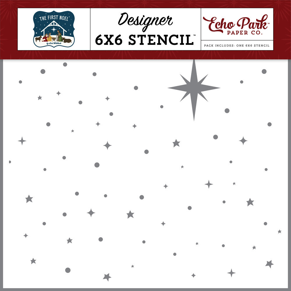 Echo Park The First Noel Holy Night Stencil (TFN256033) Echo Park The First Noel Holy Night Stencil (TFN256033)