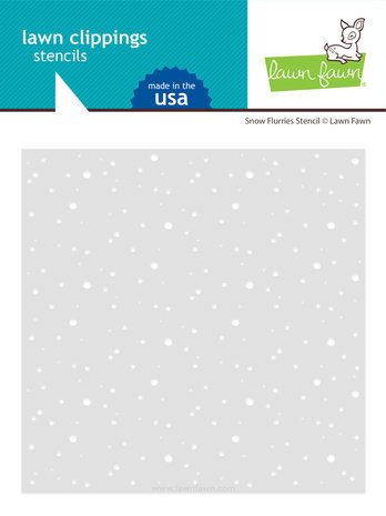 Lawn Fawn Snow Flurries Background Stencil (LF2982) Lawn Fawn Snow Flurries Background Stencil (LF2982)