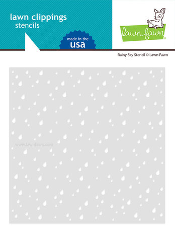 Lawn Fawn Rainy Sky Stencil (LF2816) Lawn Fawn Rainy Sky Stencil (LF2816)