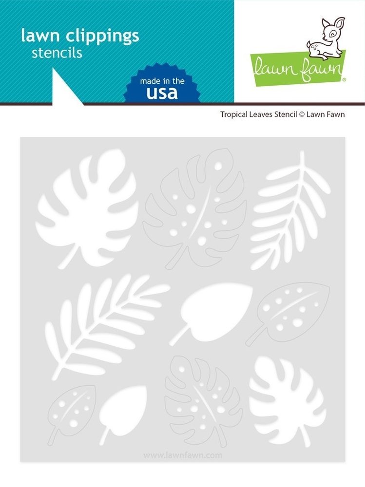 Lawn Fawn Tropical Leaves Stencils (LF2625) Lawn Fawn Tropical Leaves Stencils (LF2625)