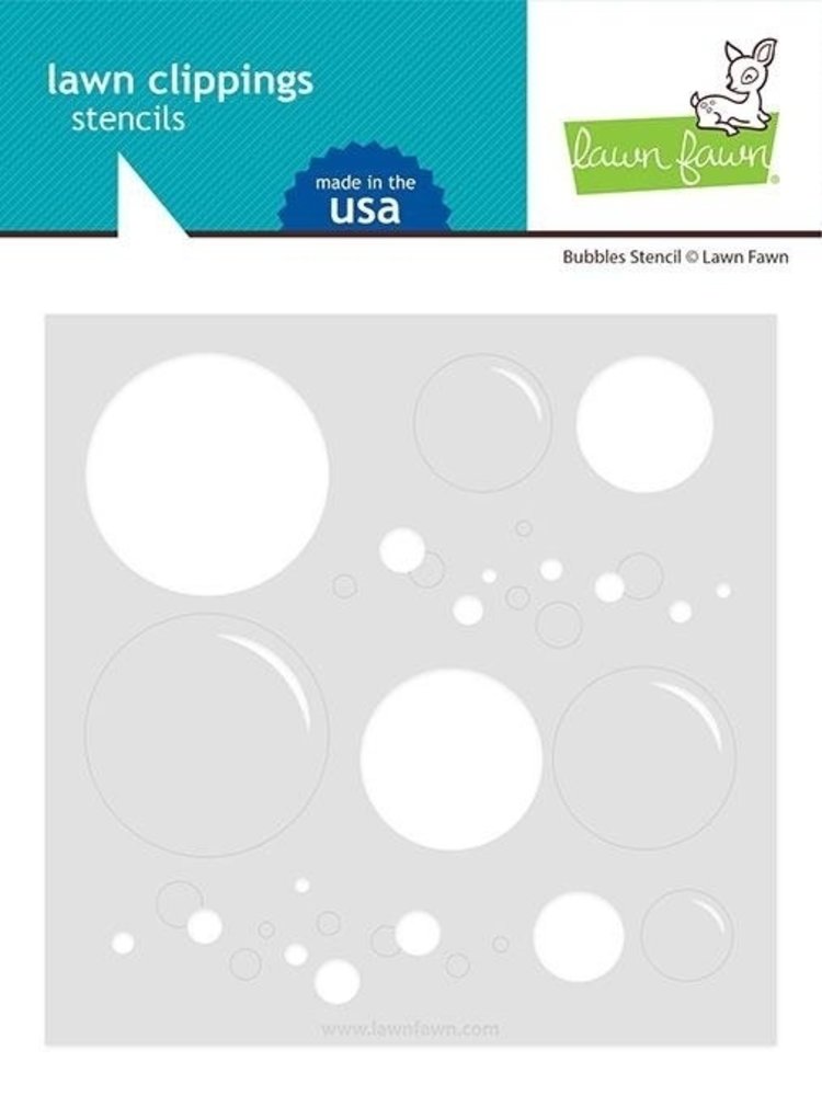 Lawn Fawn Big Bubble 6x6 Inch Stencil (LF2535) Lawn Fawn Big Bubble 6x6 Inch Stencil (LF2535)