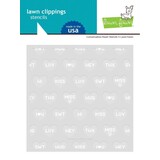 Lawn Fawn Conversation Heart 6x6 Inch Stencil (LF2478)