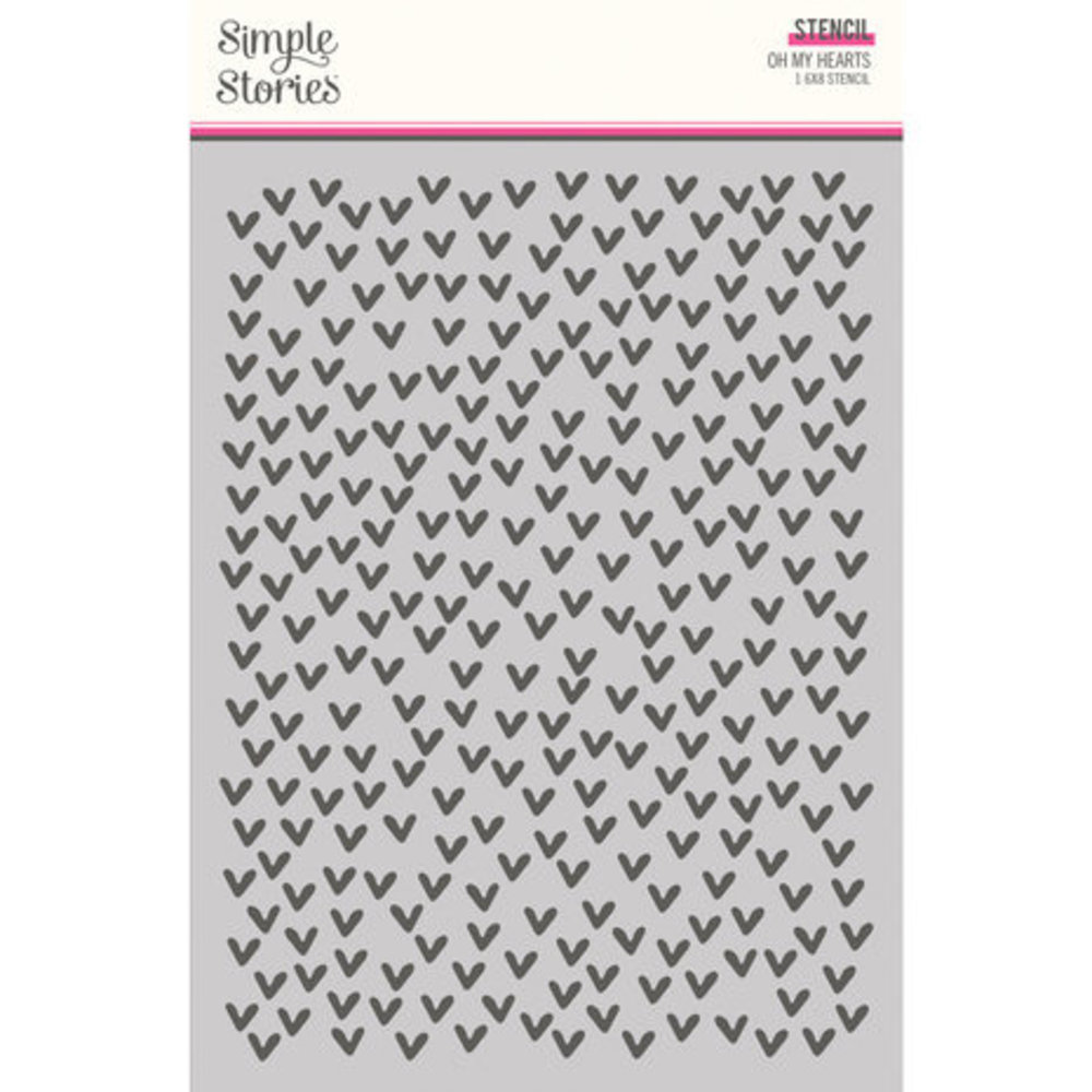 Simple Stories Heart Eyes Stencil Oh My Hearts (19425)
