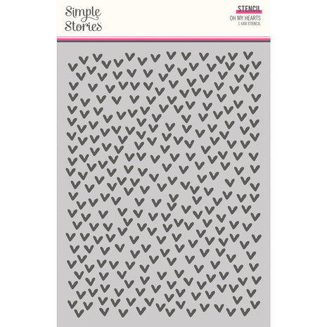 Simple Stories Heart Eyes Stencil Oh My Hearts (19425)