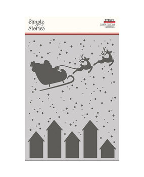 Simple Stories Hearth & Holiday Stencil Santa's Sleigh (18229) Simple Stories Hearth & Holiday Stencil Santa's Sleigh (18229)