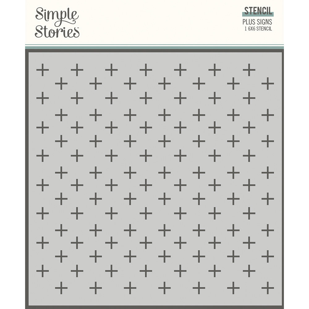 Simple Stories Good Stuff Stencil Plus Signs (16826)