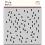 Simple Stories Make it Merry Stencil Pine Trees (15728)