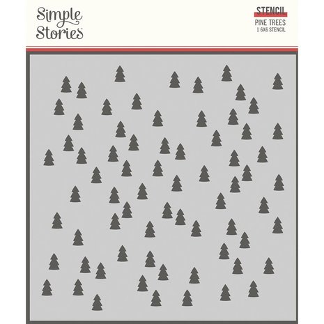 Simple Stories Make it Merry Stencil Pine Trees (15728)
