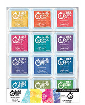 Aladine Izink Quick Dry Pigment Set Bright (12pcs) (19708)