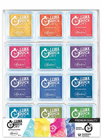 Aladine Izink Quick Dry Pigment Set Bright (12pcs) (19708)