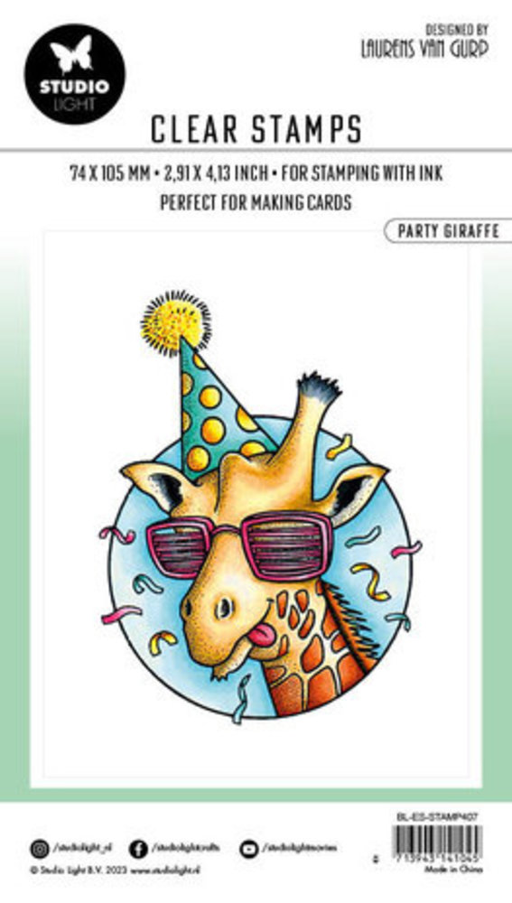 Studio Light Essentials Clear Stamps Party Giraffe (BL-ES-STAMP407) Studio Light Essentials Clear Stamps Party Giraffe (BL-ES-STAMP407)