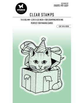 Studio Light Essentials Clear Stamps Cat in a Box (BL-ES-STAMP408) Studio Light Essentials Clear Stamps Cat in a Box (BL-ES-STAMP408)