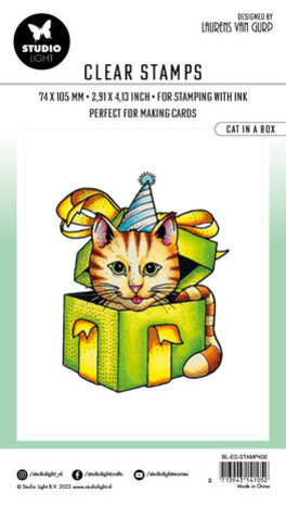 Studio Light Essentials Clear Stamps Cat in a Box (BL-ES-STAMP408) Studio Light Essentials Clear Stamps Cat in a Box (BL-ES-STAMP408)
