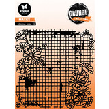 Studio Light Grunge Floral Grid 6x6 Inch Masking Stencil (SL-GR-MASK179)