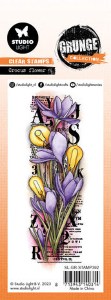 Studio Light Grunge Clear Stamps Crocus Flower (SL-GR-STAMP392) Studio Light Grunge Clear Stamps Crocus Flower (SL-GR-STAMP392)