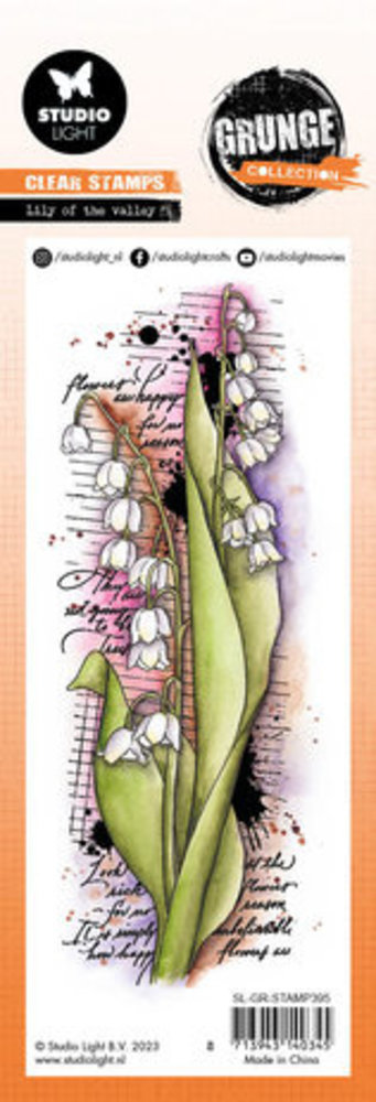 Studio Light Grunge Clear Stamps Lily of the Valley (SL-GR-STAMP395) Studio Light Grunge Clear Stamps Lily of the Valley (SL-GR-STAMP395)