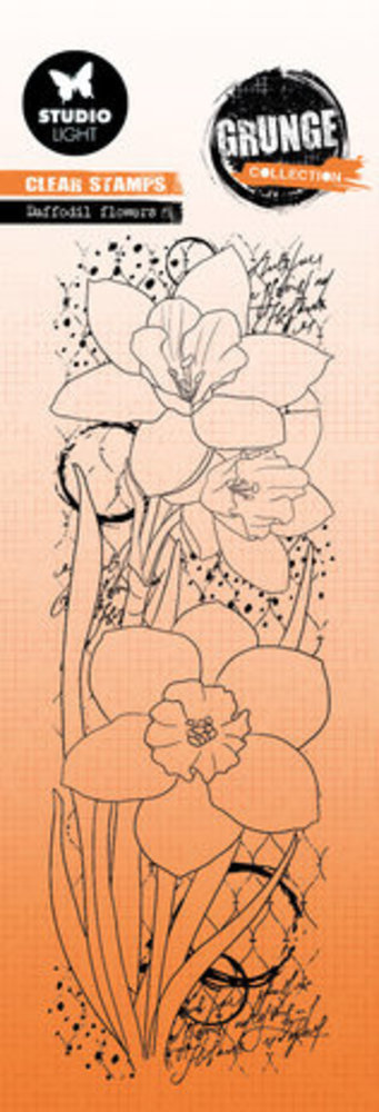 Studio Light Grunge Clear Stamps Daffodil Flowers (SL-GR-STAMP396) Studio Light Grunge Clear Stamps Daffodil Flowers (SL-GR-STAMP396)
