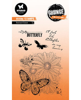 Studio Light Grunge Clear Stamps Butterflies (SL-GR-STAMP399) Studio Light Grunge Clear Stamps Butterflies (SL-GR-STAMP399)