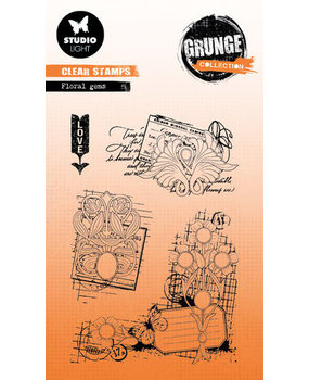 Studio Light Grunge Clear Stamps Floral Gems (SL-GR-STAMP400)