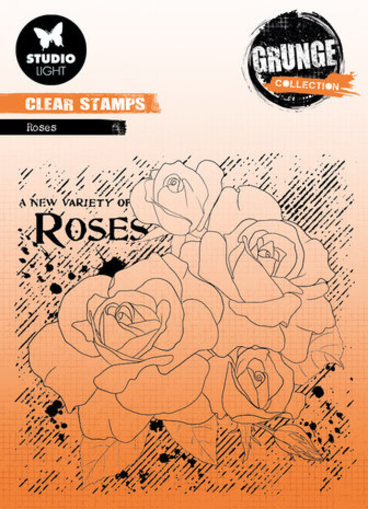 Studio Light Grunge Clear Stamps Roses (SL-GR-STAMP401) Studio Light Grunge Clear Stamps Roses (SL-GR-STAMP401)