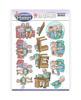 Yvonne Creations 3D Push Out Funky Hobbies Selfie (SB10510) Yvonne Creations 3D Push Out Funky Hobbies Selfie (SB10510)