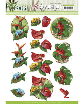 Amy Design 3D Push Out Friendly Frogs Poison Frogs (SB10524) Amy Design 3D Push Out Friendly Frogs Poison Frogs (SB10524)