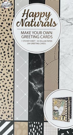 Craft Universe Happy Naturals Slimline Paper Pad (3010421) Craft Universe Happy Naturals Slimline Paper Pad (3010421)